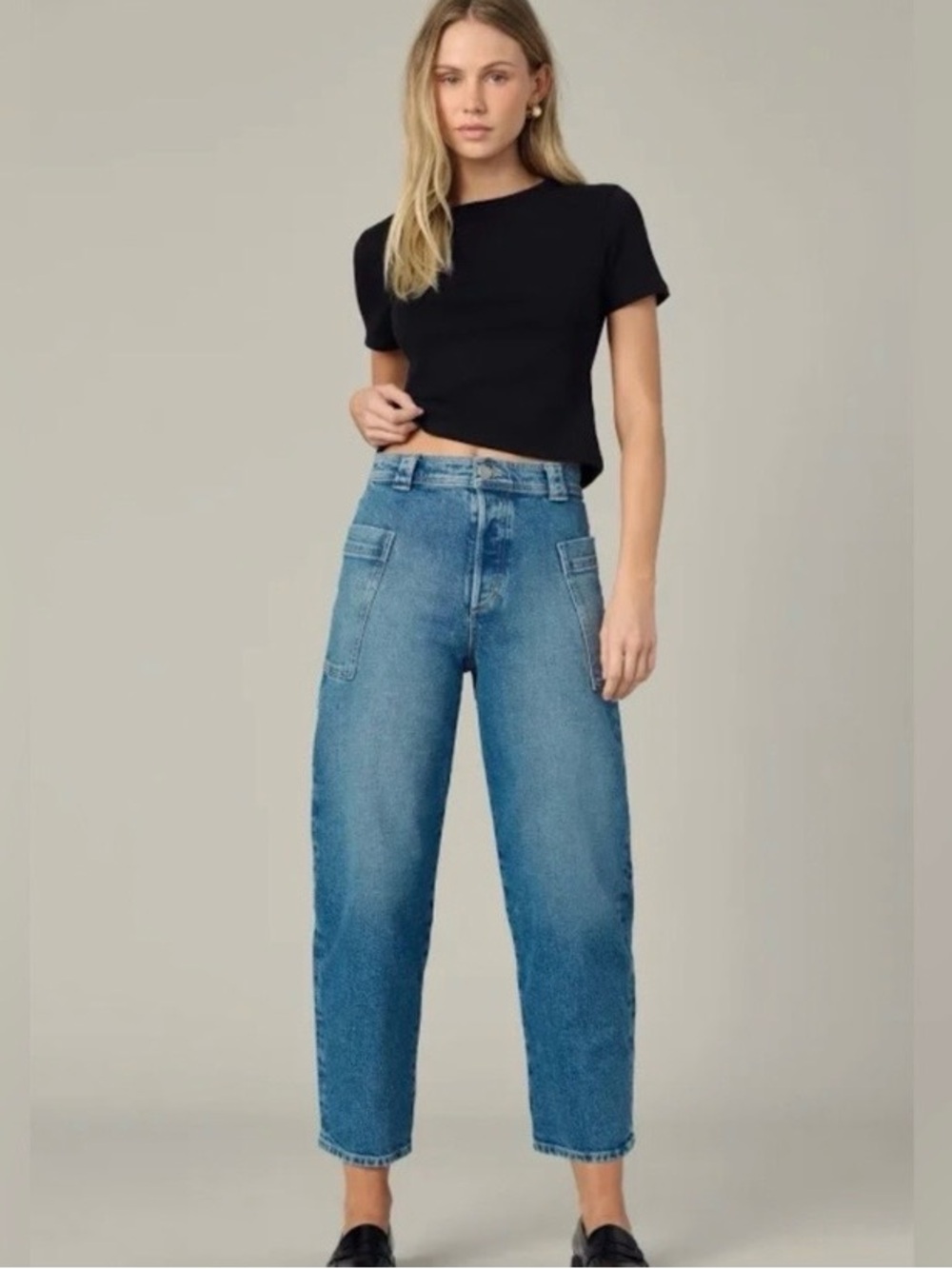 Joe’s Jeans Barrel Leg High-Rise Jeans, Size 29